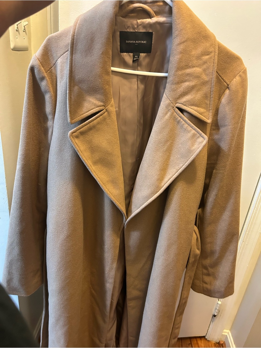 Banana Republic Camel Wool-Blend Trench Coat